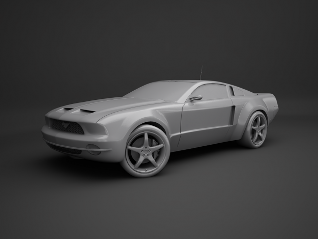 Ford Mustang 3D Model .max .obj .3ds