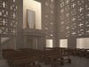Modern Church interior Render Redy 3D Model