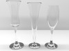 Glassware Collection 20 Pieces 3D Model .obj .fbx .blend
