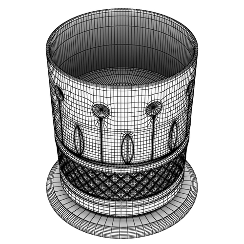 High Detailed Whisky Cut Glass and Chivas Coaster 3D Model .max .obj .3ds .fbx