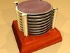 Chivas Regal Bottle Glass Coaster Collection 3D Model .max .obj .3ds .fbx