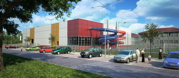 Water Park building Render Ready for Maxwell Render 3D Model Water Park building Render Ready for Maxwell Render 3D Model .max .obj .3ds .c4d .mxs