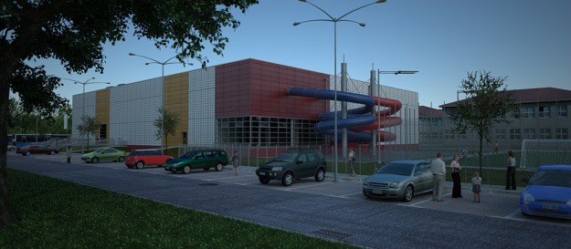 Water Park building Render Ready for Maxwell Render 3D Model Water Park building Render Ready for Maxwell Render 3D Model .max .obj .3ds .c4d .mxs