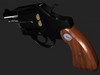 38 Caliber Snub nose revolver textured OBJ 3D Model
