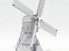 Hollow Post Mill 3D Model .max .obj .3ds .lwo .lw .lws
