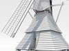 Hollow Post Mill 3D Model .max .obj .3ds .lwo .lw .lws