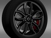 Ford_Mustang GT 2013 wheel 3D Model