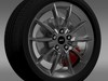 Ford Mustang Shelby GT500KR 2008 wheel 3D Model