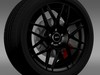 Ford_Mustang Shelby GT500 Convertible 2011 wheel 3D Model