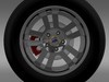 Ford_Mustang GT 2005 wheel 3D Model .max .obj .3ds .fbx .lwo .lw .lws .c4d