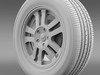 Ford_Mustang GT 2005 wheel 3D Model .max .obj .3ds .fbx .lwo .lw .lws .c4d