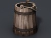 Wooden bucket 3D Model