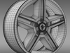 Ford Mustang 2010 AV X 10 rim 3D Model .max .obj .3ds .fbx .lwo .lw .lws .c4d
