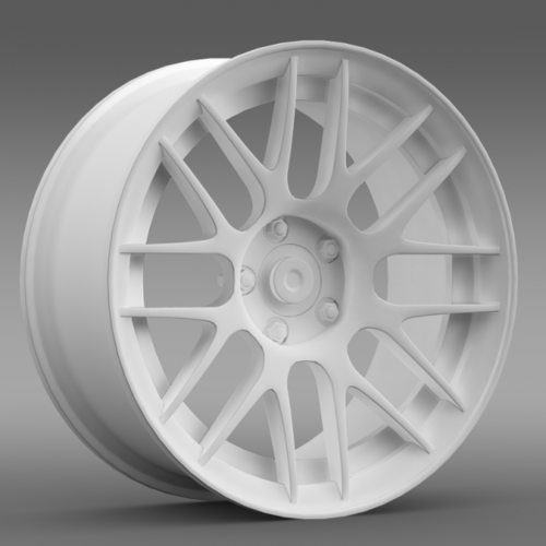 Ford Mustang Boss 302R 2011 rim 3D Model .max .obj .3ds .fbx .lwo .lw .lws .c4d
