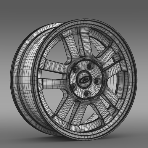 Ford Mustang GT 2005 rim 3D Model .max .obj .3ds .fbx .lwo .lw .lws .c4d