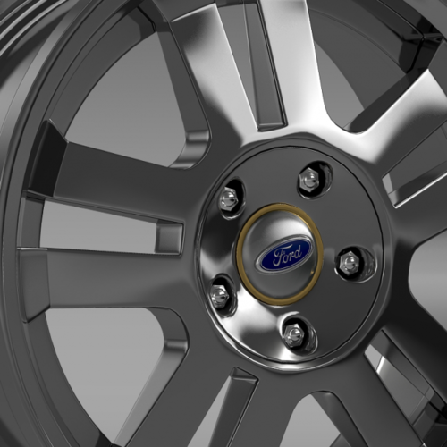 Ford Mustang GT 2005 rim 3D Model .max .obj .3ds .fbx .lwo .lw .lws .c4d