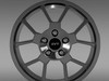 Ford Mustang GT500 Shelby 2007 rim 3D Model .max .obj .3ds .fbx .lwo .lw .lws .c4d
