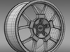 Ford Mustang GT500 Shelby 2007 rim 3D Model .max .obj .3ds .fbx .lwo .lw .lws .c4d