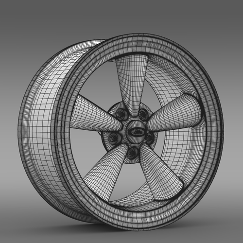 Ford Mustang GTH 2006 rim 3D Model .max .obj .3ds .fbx .lwo .lw .lws .c4d