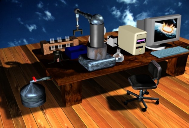 Laboratory 3D Model .max