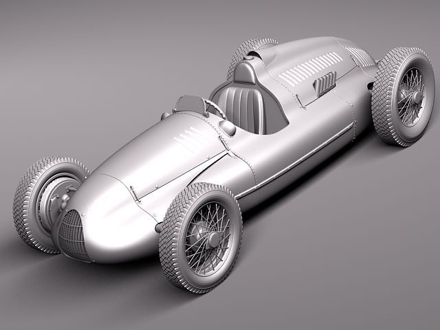 Auto Union type D 1938 3D Model Auto Union type D 1938 3D Model .max .obj .3ds .fbx .lwo .lw .lws .c4d
