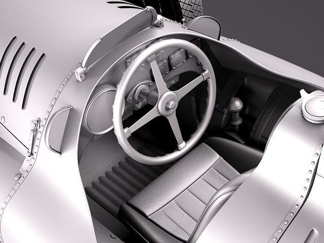 Auto Union type D 1938 3D Model Auto Union type D 1938 3D Model .max .obj .3ds .fbx .lwo .lw .lws .c4d