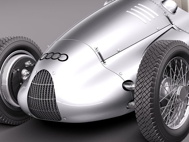 Auto Union type D 1938 3D Model Auto Union type D 1938 3D Model .max .obj .3ds .fbx .lwo .lw .lws .c4d