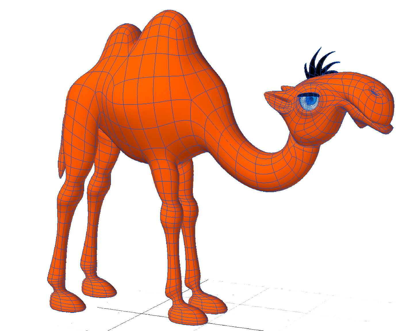 Camel Funny Cartoon Character 3D Model max obj 3ds fbx c4d lwo 