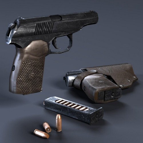 Low Poly Weapons Mega Pack 3D Model .max .obj .c4d