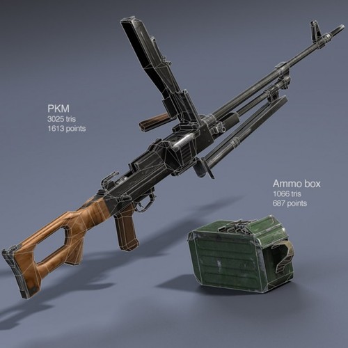 Low Poly Weapons Mega Pack 3D Model .max .obj .c4d