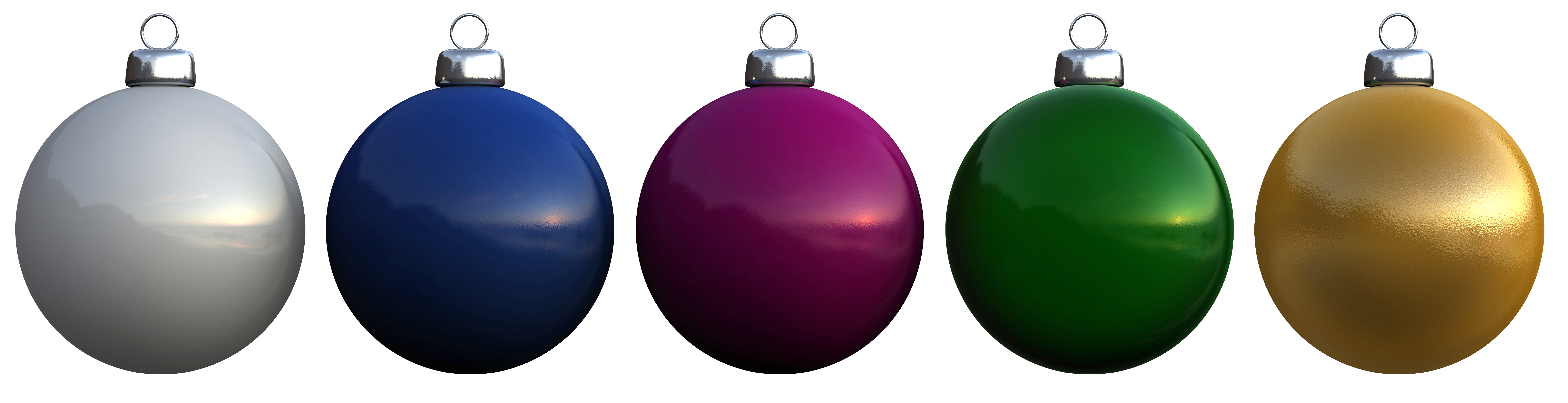 Christmas balls 3D Model .max .obj .3ds .c4d .lwo .lw .lws 