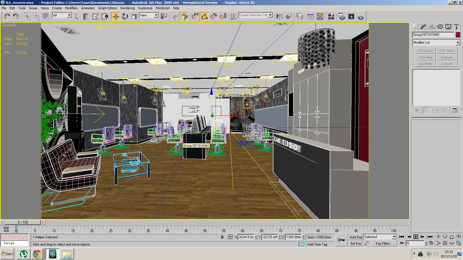 Barber Shop or Beauty Salon 3D model