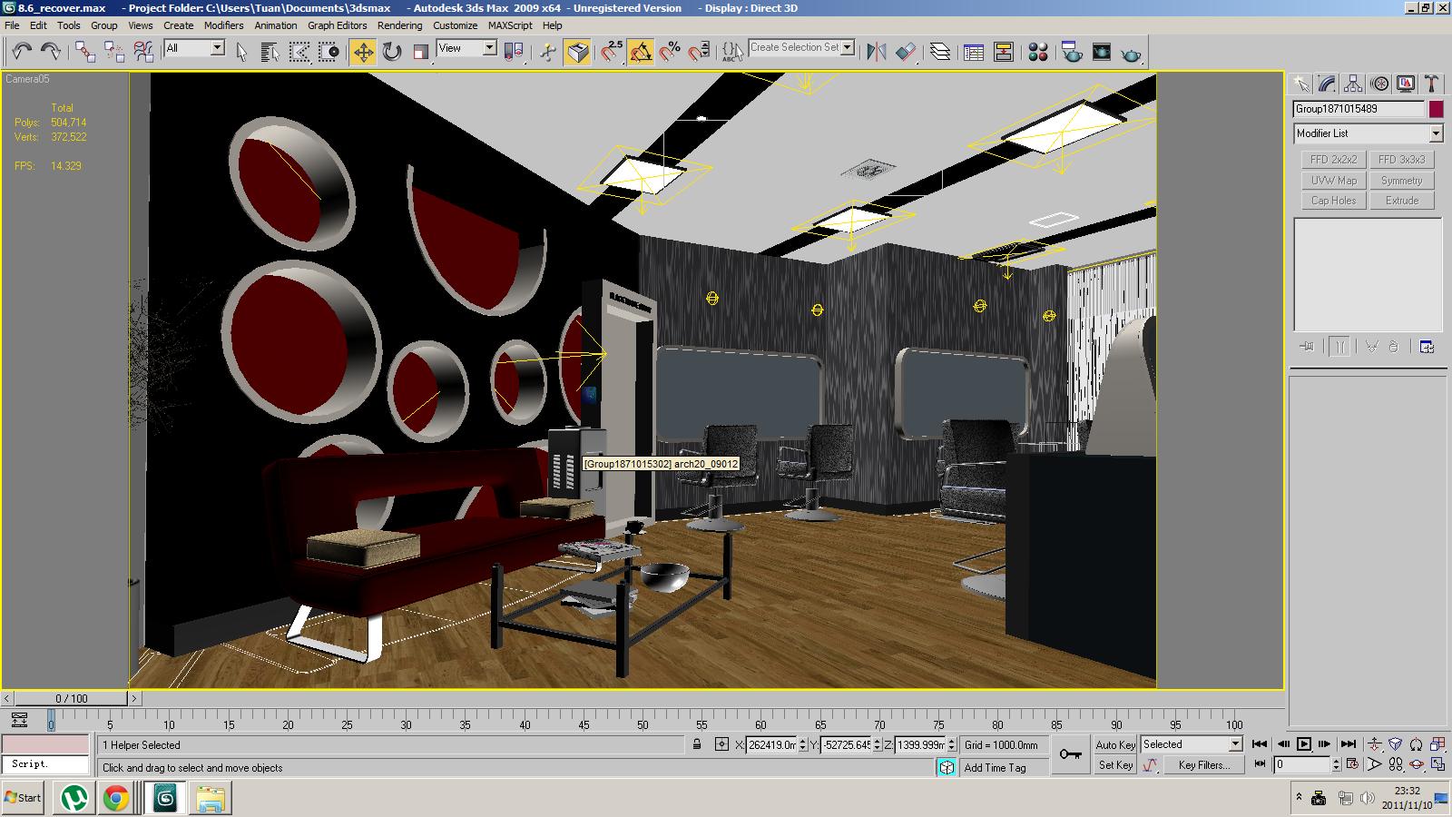 Barber Shop or Beauty Salon 3D model
