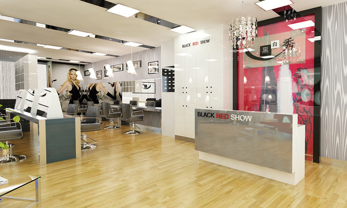 Barber Shop or Beauty Salon 3D model