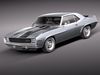 Chevrolet Camaro z28 1969 3D Model