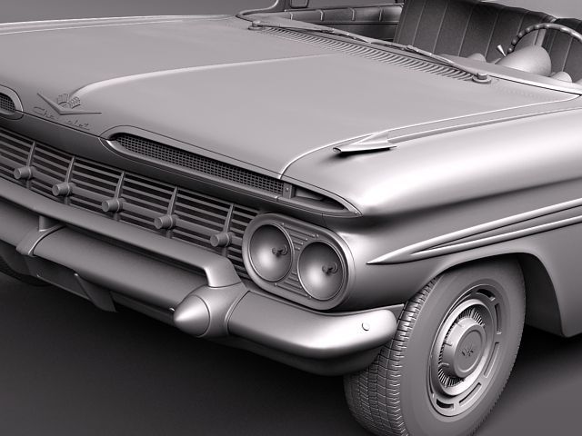Chevrolet El Camino 1959 3D Model Chevrolet El Camino 1959 3D Model .max .obj .3ds .fbx .lwo .lw .lws