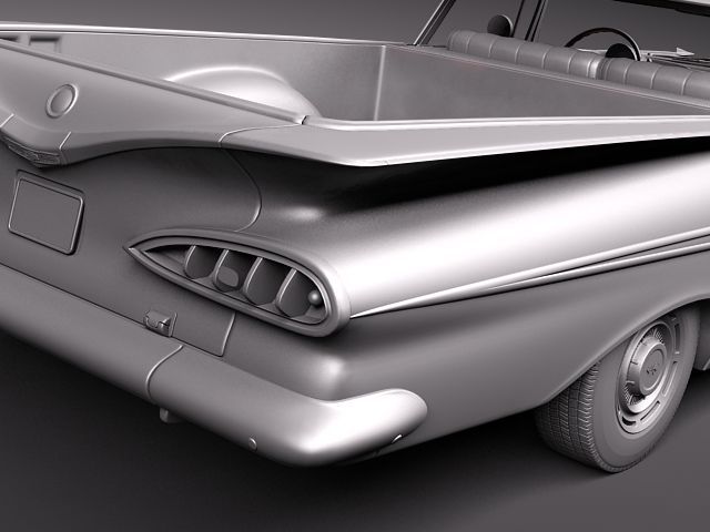 Chevrolet El Camino 1959 3D Model Chevrolet El Camino 1959 3D Model .max .obj .3ds .fbx .lwo .lw .lws