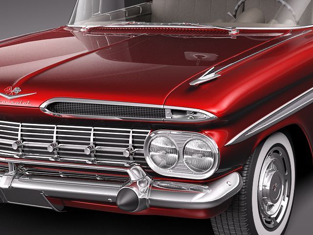Chevrolet El Camino 1959 3D Model Chevrolet El Camino 1959 3D Model .max .obj .3ds .fbx .lwo .lw .lws