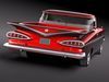 Chevrolet El Camino 1959 3D Model .max .obj .3ds .fbx .lwo .lw .lws