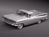Chevrolet El Camino 1959 3D Model .max .obj .3ds .fbx .lwo .lw .lws
