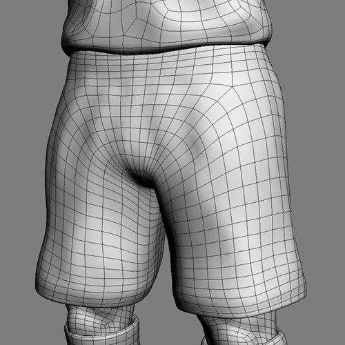 Rigged Football Player and Goalkeeper - Spain National Team 3D Model .max .c4d .ma .mb