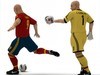Rigged Football Player and Goalkeeper - Spain National Team 3D Model .max .c4d .ma .mb