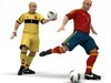 Rigged Football Player and Goalkeeper - Spain National Team 3D Model .max .c4d .ma .mb