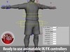 Rigged Football Player and Goalkeeper - Spain National Team 3D Model .max .c4d .ma .mb