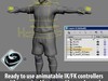 Rigged Football Player and Goalkeeper - Spain National Team 3D Model .max .c4d .ma .mb
