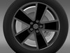 Chevrolet Camaro Convertible 2007 wheel 3D Model .max .obj .3ds .fbx .lwo .lw .lws .c4d