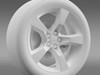 Chevrolet Camaro 2010 wheel 3D Model .max .obj .3ds .fbx .lwo .lw .lws .c4d