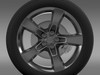 Chevrolet Camaro 2010 wheel 3D Model .max .obj .3ds .fbx .lwo .lw .lws .c4d