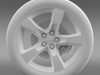 Chevrolet Camaro 2010 wheel 3D Model .max .obj .3ds .fbx .lwo .lw .lws .c4d