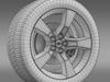 Chevrolet Camaro 2010 wheel 3D Model .max .obj .3ds .fbx .lwo .lw .lws .c4d